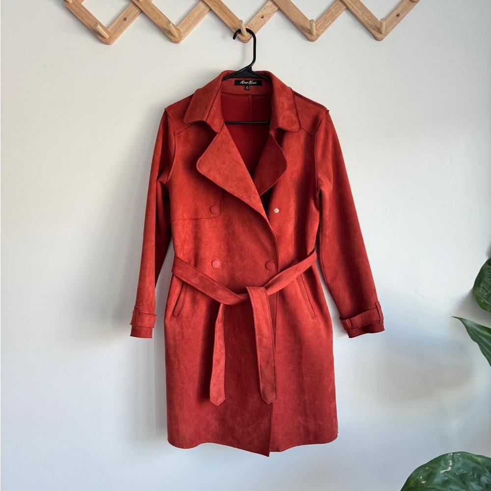 Alice Blue Faux Leather Jacket Womens S